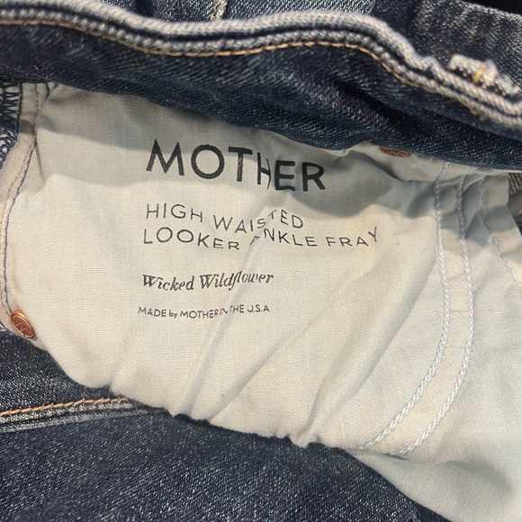 MOTHER High Waisted Looker Ankle Fray - Wicked Wildflower - Picture 9 of 15